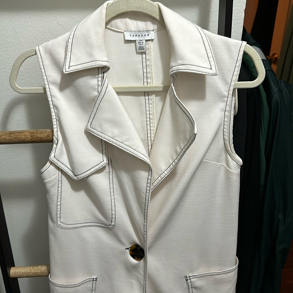 Longline Vest Topshop